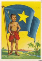 CHROMOS CHROMO - FLAGS OF UNIVERSE -  BELGIAN CONGO - FLAG - 8,1 Cm X 5,3 Cm - Historia
