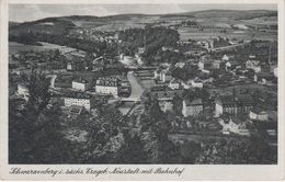 AK Schwarzenberg Neustadt Eisenbahn Zug Bahnhof A Aue Lauter Neuwelt Erla Breitenbrunn Raschau Markersbach Erzgebirge - Schwarzenberg (Erzgeb.)