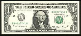 USA 2006, Federal Reserve Note, 1 $, One Dollar, B = New York, UNC -, Erhaltung I - - Biljetten Van De  Federal Reserve (1928-...)