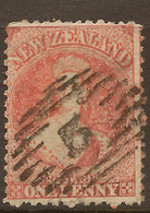 NZ 1864 FFQ 1d Orange-vermilion SG 111 U #AID114 - Usados