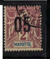 MAYOTTE     N°  YVERT     21    ( 6 )         OBLITERE       ( O   3/01 ) - Usati