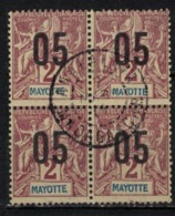 MAYOTTE     N°  YVERT     21   X  4    ( 4 )     OBLITERE       ( O   3/01 ) - Gebruikt