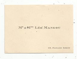 Carte De Visite , 18 Passage Leroy , Nantes - Visitenkarten