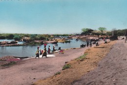 CPSM 9X14 . AFRICOLOR. MALI . Bords Du Niger (envoyée De Bamako) - Mali