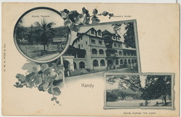 Kandy Pionneer Card Queens Hotel Platé - Sri Lanka (Ceylon)