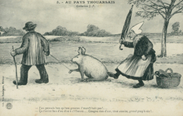 Delcampe - 79 THOUARS / J'Au Pensais Ben Qu'ton Gouron..../ Dessin Humoristique - Thouars