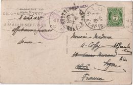 NORWAY Marcophilie Cachet Kings Bay Spitsbergen Envoyé En 1937 Reçu En 1938 - Lettres & Documents