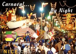 Lot De 2 CPM Carnaval De Nice : Roi De L'Europe 1993 Et Carnaval By Night - Carnevale