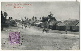 Mombasa Salim Road To Kisauni P. Used To France Postcard Club Deltiology - Kenya