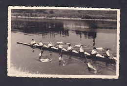 Carte Photo Aviron Rudern Rowing Rhin Rhein Env. Mannheim Ludwigshafen - Aviron