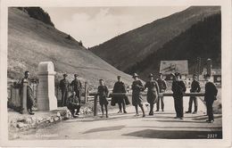 AK Brenner Grenze Grenzstein Brennerpass Passo Brennero Stempel A Steinach Gries Venn Lueg Ritten Österreich Südtirol - Steinach Am Brenner