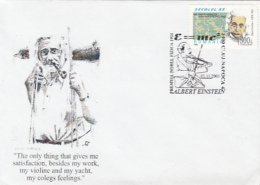 70215- ALBERT EINSTEIN, SCIENTIST, SPECIAL COVER, 2001, ROMANIA - Albert Einstein