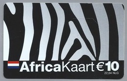 NL.- Nederland. Africakaart. € 10. - 22.04 NLG. 10-514. - Cartes GSM, Prépayées Et Recharges