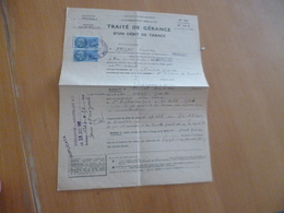 Traité De Gérance D'un Débit  De Tabac Montpellier 1960 - Documents