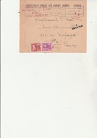 DEVANT DE LETTRE TAXEE  15 FRS  N° 85 + N° 86 - ANNEE 1951 - 1859-1959 Lettres & Documents