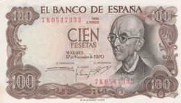 (B0081) SPAIN, 1970 (1974). 100 Pesetas. P-152a. AUNC (AU) - 100 Pesetas