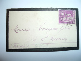 LETTRE MIGNONNETTE TP PAIX 40c OBL.6-1 39 LES ESSARTS VENDEE (85) - Posttarife