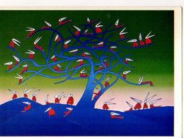 FOLON Foule, Oiseaux Perches Dans Arbre - Folon