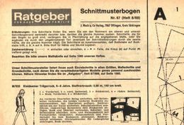 Schnittmusterbogen 67 /entnommen Aus Ratgeber Fuer Haus Und Familie /Datum Unbekannt - Colis