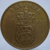 Denmark 2 Kroner 1947 XF - Danemark