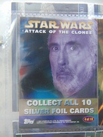 Cartes Star Wars Attack Of The Clones Silver Foil Serie (10 Cartes) - Star Wars