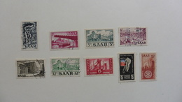 Sarre : 9 Timbres Oblitérés - Lots & Serien