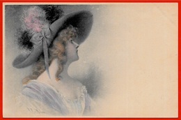 CPA AK "viennoise" Illustrateur WICHERA ° M.M. Vienne N° 112 * Profil De Femme Au Chapeau - Wichera