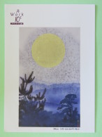 Japan Sun Painting Unused Postcard - Brieven En Documenten