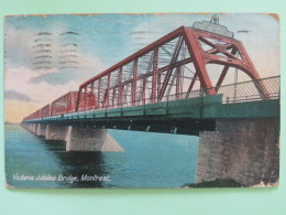 Canada 1907 Postcard ""Montreal - Victoria Jubilee Bridge"" To England - King - Storia Postale