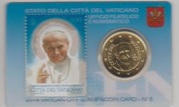 Vatican Coincard 2014 50c Et Timbre - Vaticano (Ciudad Del)