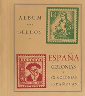 5 (1945ca). ALBUM PARA LOS SELLOS DE ESPAÑA, COLONIAS Y EX-COLONIAS ESPAÑOLAS. Editado Por M.Gálvez. Madrid, 1945ca. (ex - Other & Unclassified