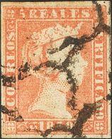 97 º 3. 1850. 5 Reales Rojo. MAGNIFICO. (Edifil 2018: 405€) - Other & Unclassified