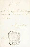 257 SOBRE. 1838. SORAVILLA (GUIPUZCOA) A AZCOITIA, Circulada Durante La I Guerra Carlista Con Texto Referente A La Coloc - Other & Unclassified