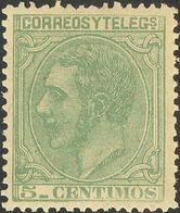 300 * 201. 1879. 5 Cts Verde. Excepcional Color Y Centraje. PIEZA DE LUJO. - Other & Unclassified