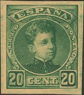314 (*) 244P, 247P. 1901. 15 Cts Castaño Rojo Y 20 Cts Verde. ENSAYOS DE COLOR (sin Dentar). MAGNIFICOS. (Gálvez 1663, 1 - Sonstige & Ohne Zuordnung