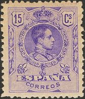 333 ** 270. 1909. 15 Cts Violeta. PIEZA DE LUJO. - Autres & Non Classés