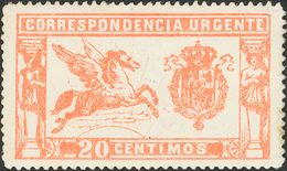 383 ** 324. 1925. 20 Cts Naranja (goma No Original). MAGNIFICO. (Edifil 2018: 163€) - Autres & Non Classés