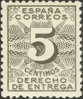 415 ** 592. 1931. 5 Cts Negro. Excelente Centraje. PIEZA DE LUJO. - Other & Unclassified