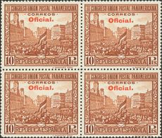 433 ** 620/29(4). 1931. Serie Completa, Bloque De Cuatro. MAGNIFICA. (Edifil 2018: +440€) - Other & Unclassified