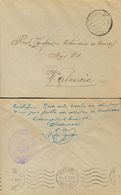 461 SOBRE. 1935. CAMPILLO DE ALTOBUEY (CUENCA) A VALENCIA. Al Dorso Marca Del Ayuntamiento, En Violeta Y Manuscrito "Cer - Andere & Zonder Classificatie