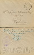 461 SOBRE. 1935. CAMPILLO DE ALTOBUEY (CUENCA) A VALENCIA. Al Dorso Marca Del Ayuntamiento, En Violeta Y Manuscrito "Cer - Sonstige & Ohne Zuordnung