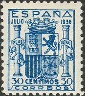 528 * 801. 1936. 30 Cts Azul. Bien Centrado. MAGNIFICO. (Edifil 2018: 915€) - Other & Unclassified