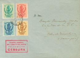 556 SOBRE 851/54. 1938. Serie Completa. Carta Filatélica Dirigida A POBLA DE MASALUCA (TARRAGONA). Matasello POSTALE SPE - Autres & Non Classés