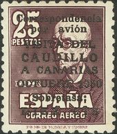 619 * 1083. 1950. CAUDILLO A CANARIAS SIN NUMERO. Centraje Perfecto. MAGNIFICO. Cert. CEM. (Edifil 2018: 3600€) - Autres & Non Classés