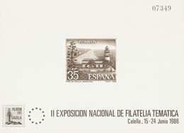 658 ** 9P. 1986. Prueba De Lujo. FILATEM 86. CALELLA. MAGNIFICA. (Edifil 2018: 1200€) - Autres & Non Classés