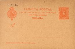 705 (*) EP40. 1901. 10 Cts Naranja Sobre Tarjeta Entero Postal. MAGNIFICA. (Edifil 2017: 122€) - Sonstige & Ohne Zuordnung