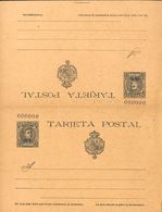708 (*) EP43N. 1903. 15 Cts + 15 Cts Verde Azulado Sobre Tarjeta Entero Postal, De Ida Y Vuelta. Nº000000. MAGNIFICA. (E - Other & Unclassified