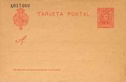 712 (*) EP45a. 1904. 10 Cts Rojo Intenso (sobre Anteado) Sobre Tarjeta Entero Postal. MAGNIFICA. (Edifil 2017: 162€) - Sonstige & Ohne Zuordnung