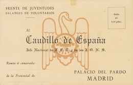 756 (*) . (1940ca). Tarjeta Postal Del Frente De Juventudes Falanges De Voluntarios. MAGNIFICA Y MUY RARA. - Andere & Zonder Classificatie