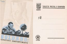 768 (*) . 1938. Tarjeta Postal De Campaña, SOLDADO: CAPACITATE CONSTANTEMENTE. MAGNIFICA Y RARA. - Autres & Non Classés